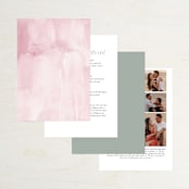 "Serenata" - Wedding Invitations in Sage by Petra Kern - Back of Card Options
