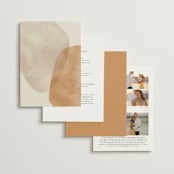 "leaf contour" - Wedding Invitations in Natural by Susan Zinader - Back of Card Options