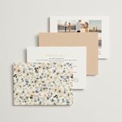 "Swept Away" - Wedding Invitations in Petal by Leah Bisch - Back of Card Options
