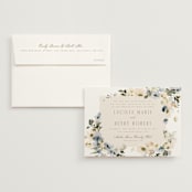 "Swept Away" - Wedding Invitations in Petal by Leah Bisch - Invitation with Envelope