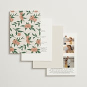 "Charming" - Wedding Invitations in Almond by GeekInk Design - Back of Card Options
