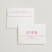 "Pop Romance" - Wedding Invitations in Fruit Punch by Ashley DeMeyere - FREE Recipient Addressing
