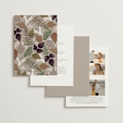 "Autumnal" - Wedding Invitations in Natural by Alethea and Ruth - Back of Card Options