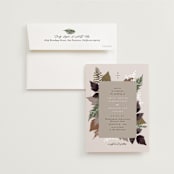 "Autumnal" - Wedding Invitations in Natural by Alethea and Ruth - Invitation with Envelope