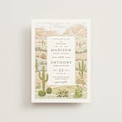 "Westward" - Wedding Invitations in Sandstone by Paper Sun Studio - Front