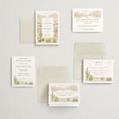 "Westward" - Wedding Invitations in Sandstone by Paper Sun Studio - Invitation Suite