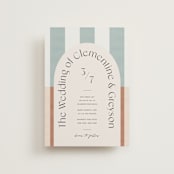 "Trois" - Wedding Invitations in Almond by Blustery August - Front