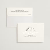 "Trois" - Wedding Invitations in Almond by Blustery August - FREE Recipient Addressing