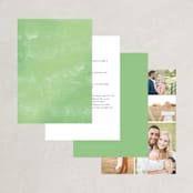 "Bright & Green" - Wedding Invitations in Spring by Amanda Day - Back of Card Options