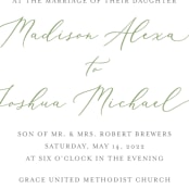 "Bright & Green" - Wedding Invitations in Spring by Amanda Day - Detail