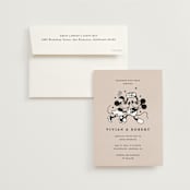 "Disney's Retro Mickey Mouse and Minnie Mouse" - Wedding Invitations in Retro by Sumak Studio - Invitation with Envelope