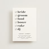"Key Ingredients" - Wedding Invitations in Cotton by Christie Garcia - Front
