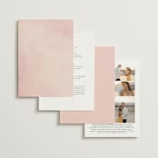 "First light" - Wedding Invitations in Blush by Itsy Belle Studio - Back of Card Options