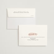 "First light" - Wedding Invitations in Blush by Itsy Belle Studio - FREE Recipient Addressing