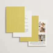 "Antique Ribbon" - Wedding Invitations in Citrine by Olivia Kanaley Inman - Back of Card Options