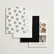 "Poem" - Wedding Invitations in Snow by Maja Cunningham - Back of Card Options