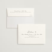 "Poem" - Wedding Invitations in Snow by Maja Cunningham - FREE Recipient Addressing