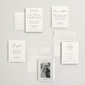 "Poem" - Wedding Invitations in Snow by Maja Cunningham - Invitation Suite