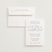 "Poem" - Wedding Invitations in Snow by Maja Cunningham - Invitation with Envelope