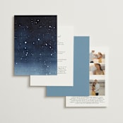 "Let it Snow" - Wedding Invitations in Celestial by Anastasia Makarova - Back of Card Options