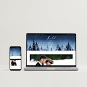 "Let it Snow" - Wedding Invitations in Celestial by Anastasia Makarova - FREE Wedding Website