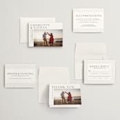 "contemporary photo" - Wedding Invitations in Cloud by Erin Deegan - Invitation Suite
