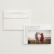 "contemporary photo" - Wedding Invitations in Cloud by Erin Deegan - Invitation with Envelope