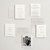 "Classic & Timeless" - Wedding Invitations in Obsidian by Lucrecia Caporale - Invitation Suite
