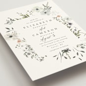 "Wildflower Garden" - Wedding Invitations in Lace by Hannah Williams - Detail
