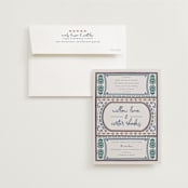 "Vase" - Wedding Invitations in Neptune by Kelly Watkins - Invitation with Envelope