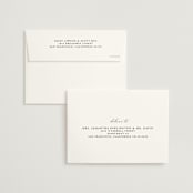 "Organza" - Wedding Invitations in Linen by Jill Means - FREE Recipient Addressing