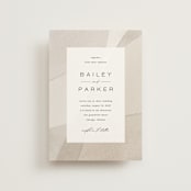 "Gossamer" - Wedding Invitations in Sandstone by Kate Ahn - Front
