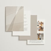 "Gossamer" - Wedding Invitations in Sandstone by Kate Ahn - Back of Card Options