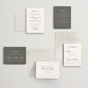 "Sacrament" - Wedding Invitations in Cloud by Heather Cairl - Invitation Suite