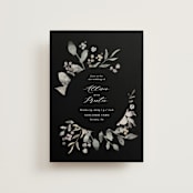 "Enchanted fields" - Wedding Invitations in Noir by Jennifer Wick - Front