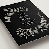 "Enchanted fields" - Wedding Invitations in Noir by Jennifer Wick - Detail