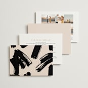 "SoHo" - Wedding Invitations in Blush by Hudson meet Rose - Back of Card Options