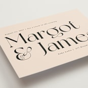 "SoHo" - Wedding Invitations in Blush by Hudson meet Rose - Detail