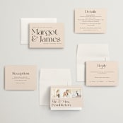 "SoHo" - Wedding Invitations in Blush by Hudson meet Rose - Invitation Suite