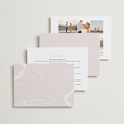 "Handwritten" - Wedding Invitations in Obsidian by Jennifer Postorino - Back of Card Options