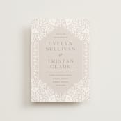 "Lace Trim" - Wedding Invitations in Cream by Kristen Smith - Front