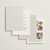 "Lace Trim" - Wedding Invitations in Cream by Kristen Smith - Back of Card Options