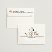 "modern folk" - Wedding Invitations in Blush by GeekInk Design - FREE Recipient Addressing