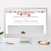 "Romantic Watercolor Flora" - Wedding Invitations in Dhalia by Petra Kern - FREE Wedding Website