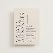 "Ascent" - Wedding Invitations in Ecru by Erica Krystek - Front