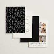 "Ascent" - Wedding Invitations in Ecru by Erica Krystek - Back of Card Options