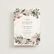 "Ivory Ring" - Wedding Invitations in Blush by Susan Moyal - Front