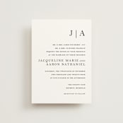 "Sophistotype" - Wedding Invitations in Sea Salt by Snow and Ivy - Front