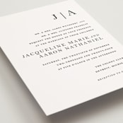 "Sophistotype" - Wedding Invitations in Sea Salt by Snow and Ivy - Detail