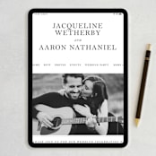 "Sophistotype" - Wedding Invitations in Sea Salt by Snow and Ivy - FREE Wedding Website